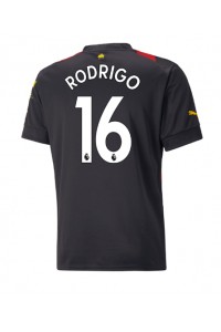 Manchester City Rodri Hernandez #16 Fotballdrakt Borte Klær 2022-23 Korte ermer